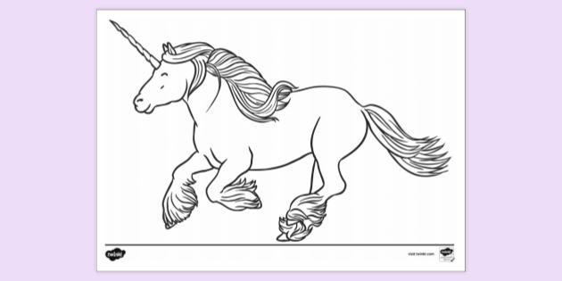 Printable Unicorn Colouring Page | Colouring Sheets