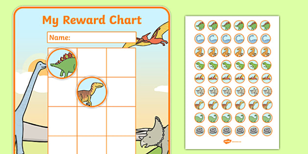 Acdolf Dinosaur Reward Chart for Children Responsibility Star Chart for Kids at Home Encourages Good Behavior and Customizable with Choice of Magnets and Dry Erase Feature