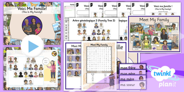 French Family And Friends Meet My Family Year 3 Lesson Pack 1