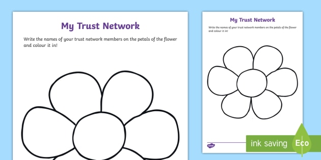 My Trust Network - Flower Petal Design - Wellbeing