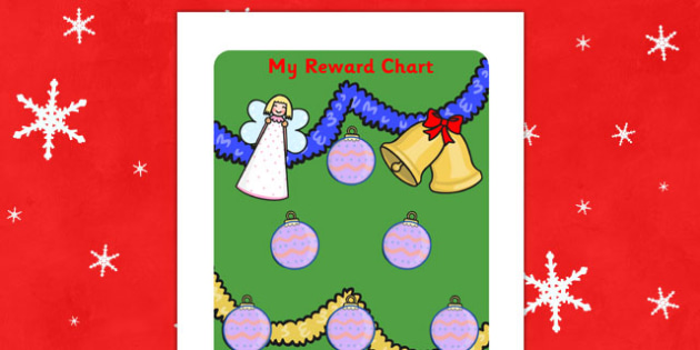 Christmas Sticker Reward Chart