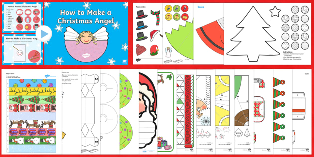 Download Christmas Paper Craft Resource Pack Teacher Made 3D SVG Files Ideas | SVG, Paper Crafts, SVG File