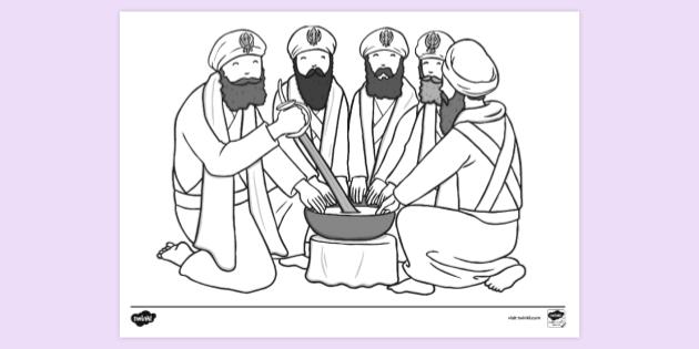 FREE! - Amrit Ceremony Colouring | Colouring Sheets