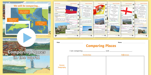 Ks2 Geography Comparing Places Lesson Teaching Pack Compare