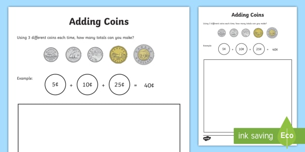adding coins worksheet grade 1 math easy download