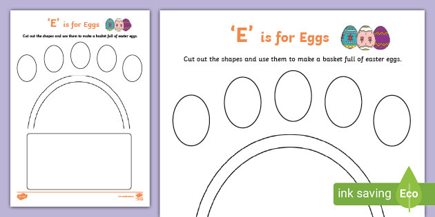 #39 E #39 Is for Eggs Craft (teacher made) #39 E #39 Is for Eggs Craft (teacher made)