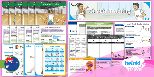 Move PE Year 5 Circuit Training Unit Pack (teacher made)