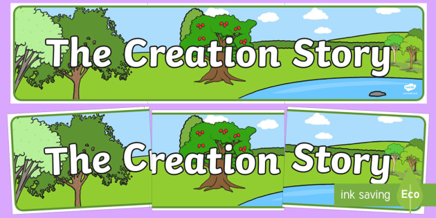 Adam And Eve Creation Story Banner Teacher Made