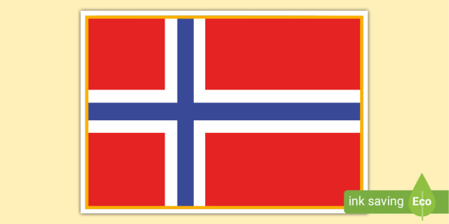 FREE! - Norway Flag Poster | Primary Resources | Twinkl