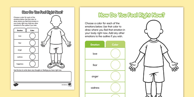 Mindful Me: How Do You Feel Right Now? Activity - Twinkl