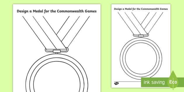 * NEW * Design a Commonwealth Games Medal Activity Sheet