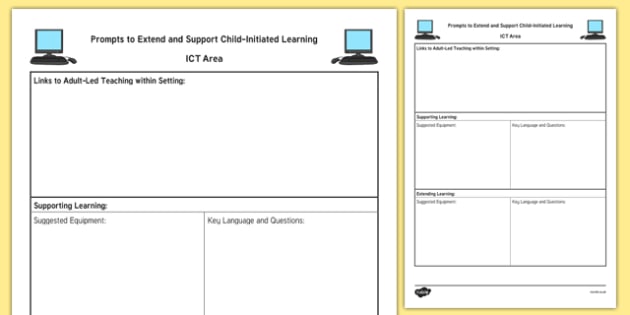 ICT Area Adult Support Prompt Sheet Template