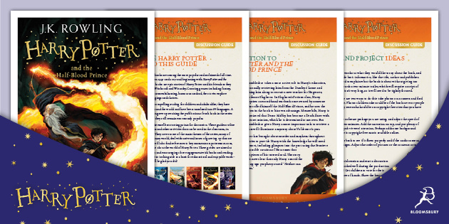 cerca Nos vemos mañana Propuesta alternativa FREE! - Harry Potter and the Half Blood Prince: Discussion Guide