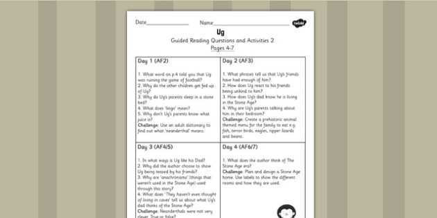 free guided reading questions pages 4 7 to support pages 4