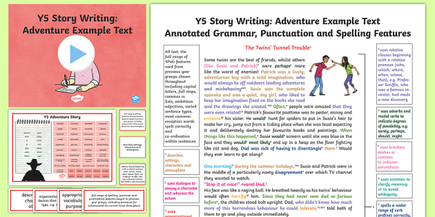 y5 adventure modelexample text descriptive fiction