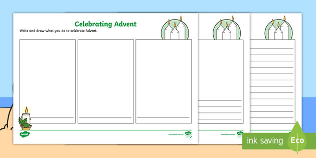 Celebrating Advent Description Worksheets (teacher made)