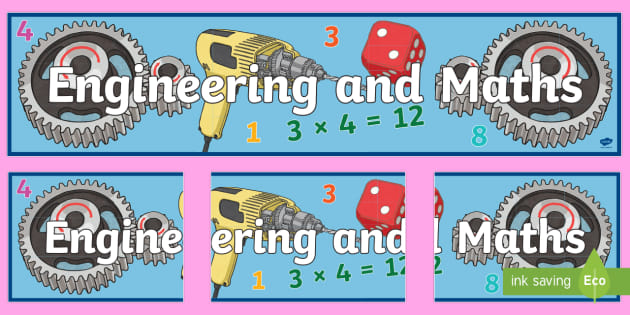 Engineering And Maths Display Banner Teacher Made