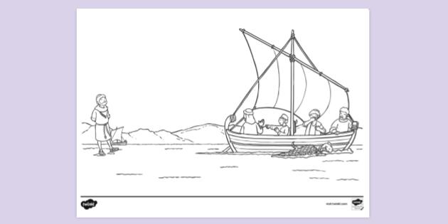 Printable Bible Colouring Page for Kids - Twinkl