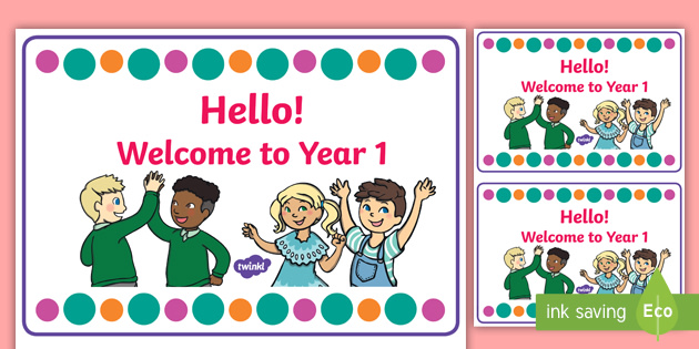 Welcome to Year 1 Cards (teacher made)