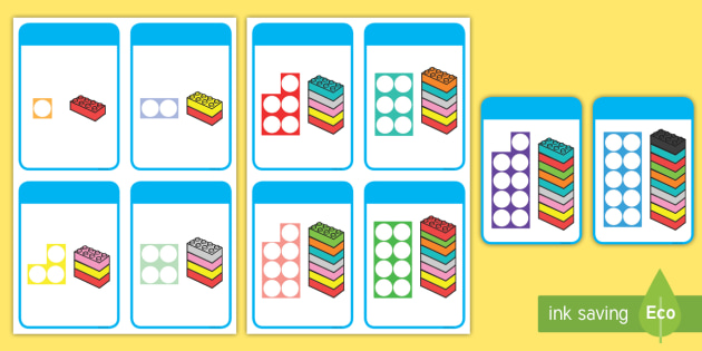 Build A Tower Number Shapes 1 10 Counting Challenge Cards