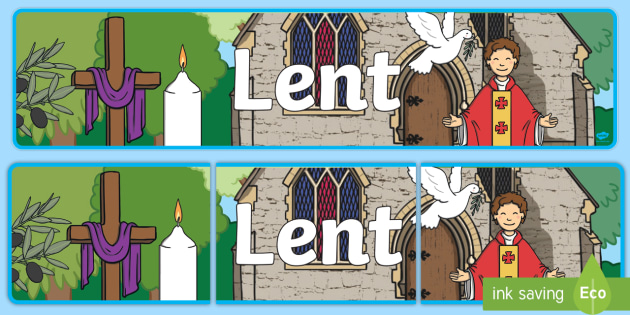 Lent Display Banner Teacher Made