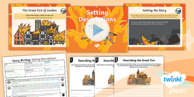 Time Travel The Great Fire Of London Story Writing 3 Y1 Lesson Pack