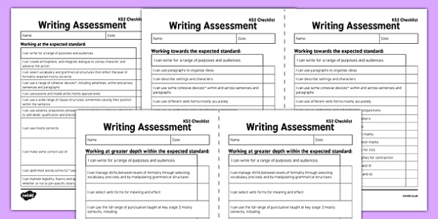 writing assessment ks2 sats