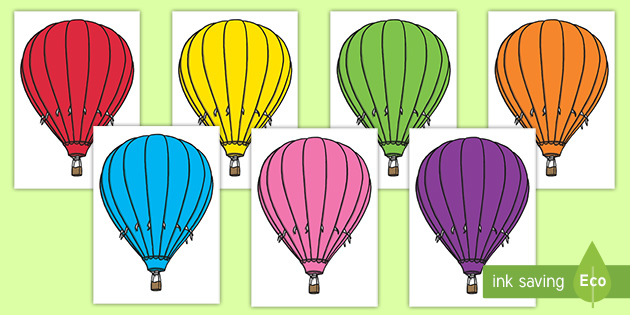 Free 👉 Hot Air Balloon Templates Primary Resources