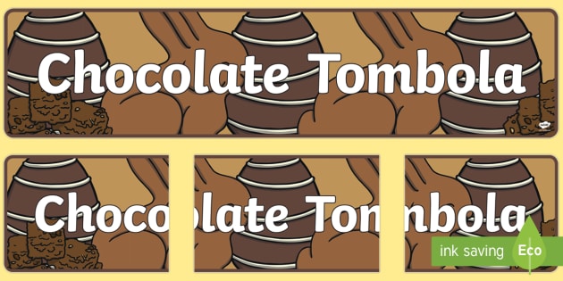 Chocolate Tombola Display Banner Chocolate Tombola Display Banner