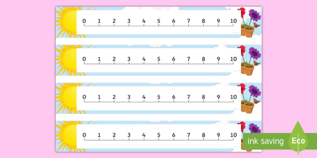 1 to 10 Number Line (teacher made)