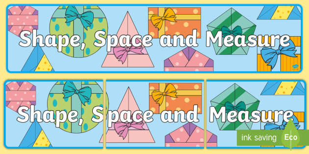 Free Shape Space And Measure Display Banner