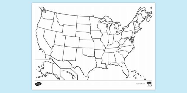 FREE! - United States Colouring Page | Colouring Sheets