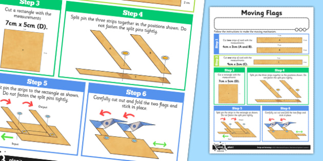 Making Levers and Linkages: Moving Flags Worksheet / Worksheet