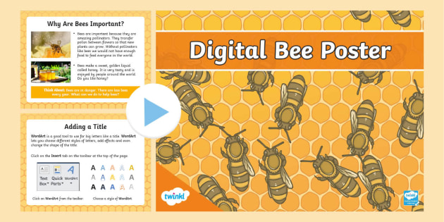 KS1 Digital Bee Poster