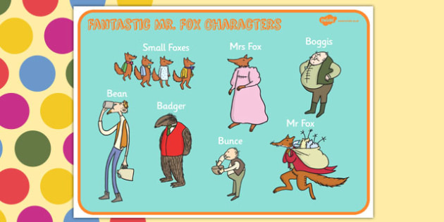 Character Word Mat to Support Teaching on Fantastic Mr Fox