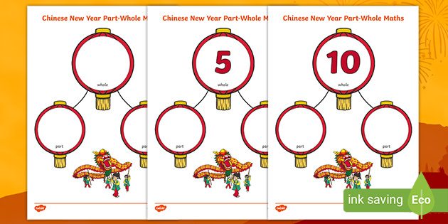 👉 Chinese New Year Part-Whole Maths Activities
