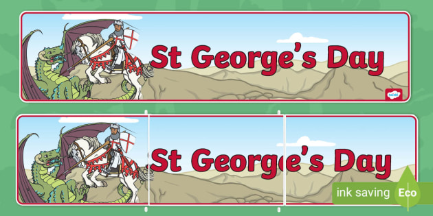 St Georges Day Banner Happy St. George's Day British Democrats