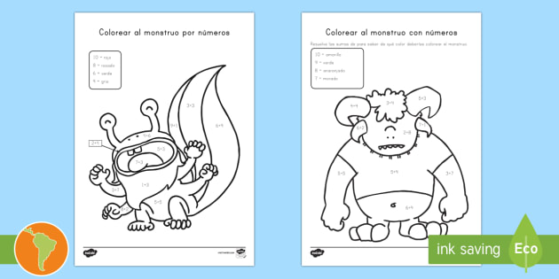 Hojas De Trabajo Gratuitas Para Colorear Por Nmeros Cool2bkids