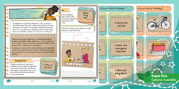 Adjectives and Adverbs Parent Guide and Activity Ideas - Twinkl Guides