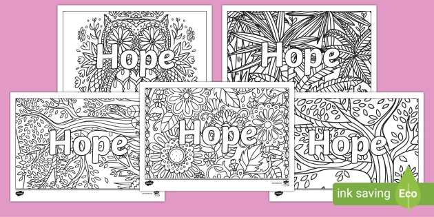 FREE! - Hope Mindfulness Name Colouring Activity