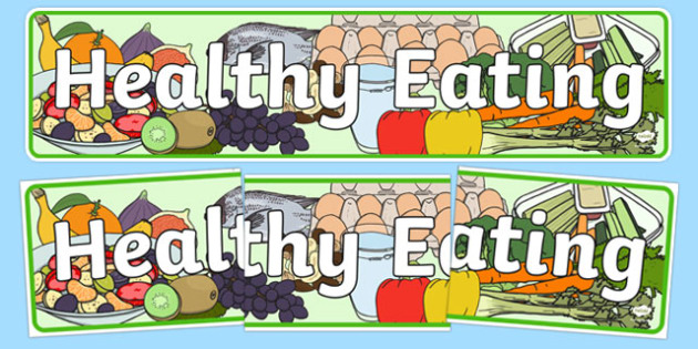 FREE Healthy Eating Display Banner healthy eating 