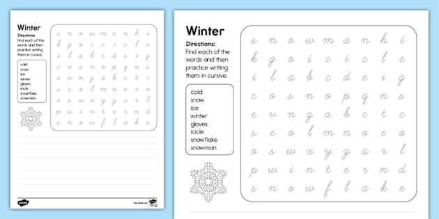 Cursive Worksheets | twinkl.com