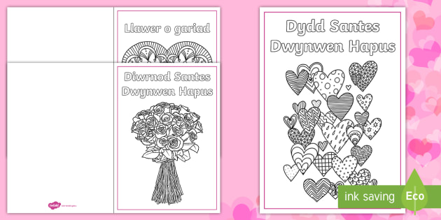 Saint Dwynwen S Day Cards Welsh Teacher Made