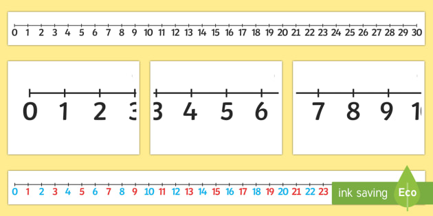 giant 0 30 number line teacher made