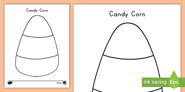Candy Corn Coloring Sheet Printable Activity Twinkl