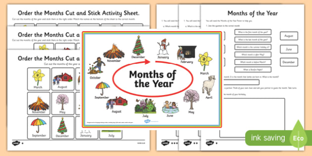 Months of the Year Activity Pack