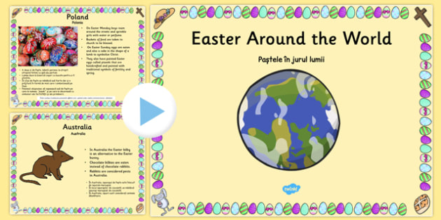 Easter Around The World PowerPoint Romanian Translation