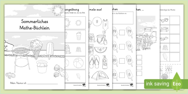 Sommerliches Mathe-Büchlein (Teacher-Made)