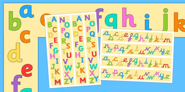 alphabet a3 display borders pack teacher made