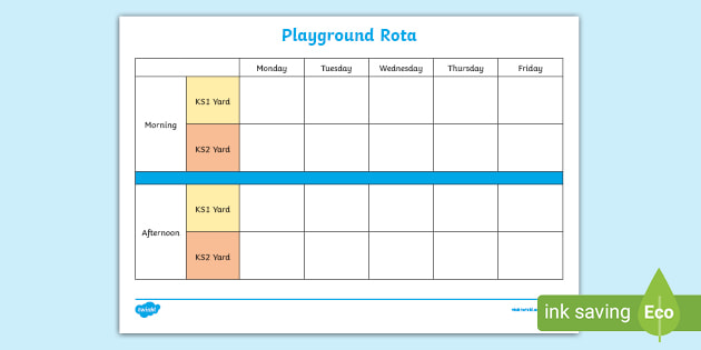 Playground Rota (teacher made)
